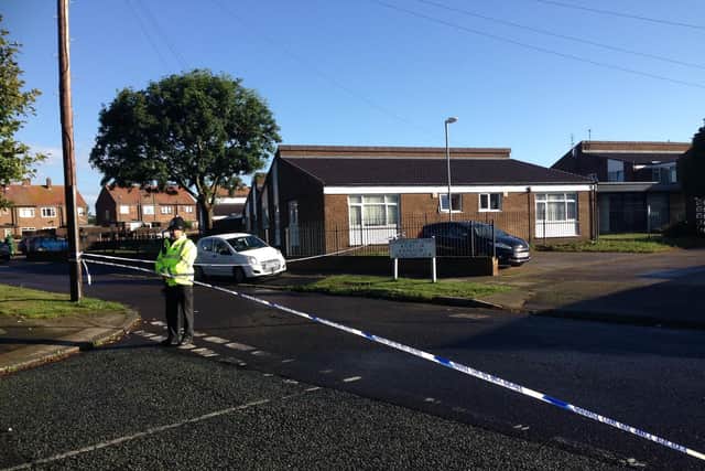 Police have cordoned off an area around Lake Avenue, South Shields.