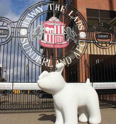 Snowdog before it's been decorated at the SOL
