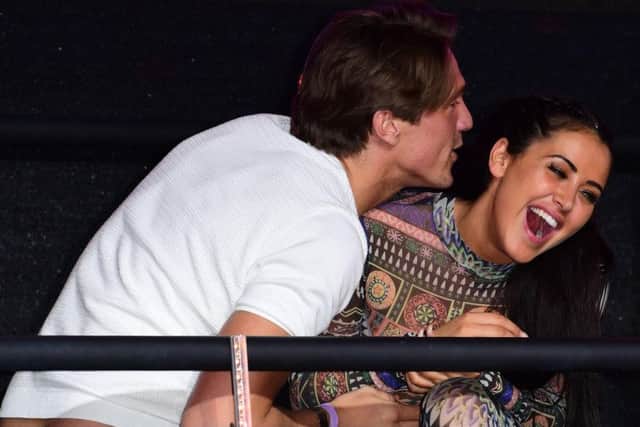 Picture by PA. Lewis Bloor and Marnie Simpson at the Celebrity Big Brother final.