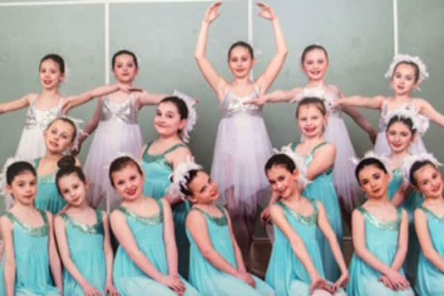 Some of the younger members of Susan Ridley School of Dance.