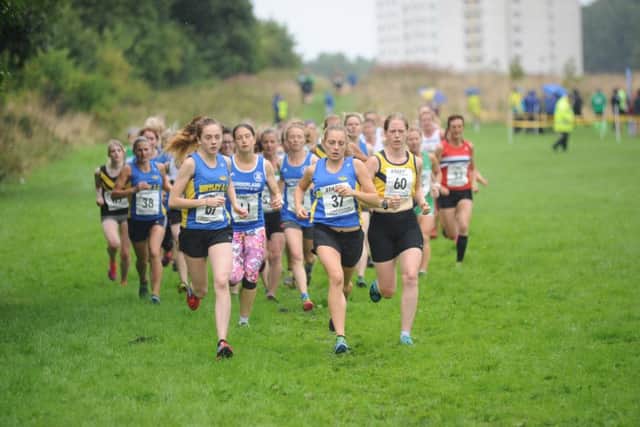 Birtley's Sophie Burnett and Chloe Price lead the women's race