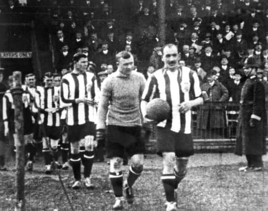 Sunderland led out at the Final by captain Charlie  Thomson followed by Butler and Buchan