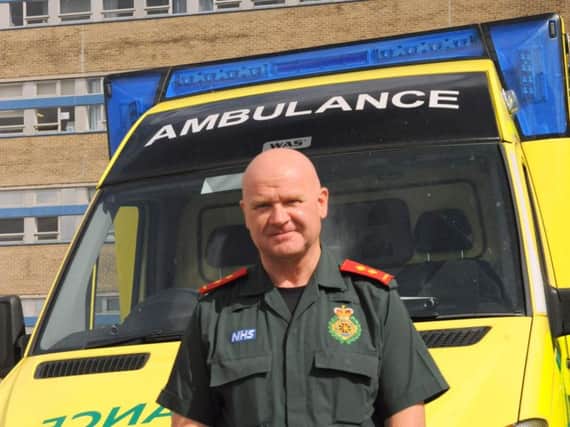 North East Ambulance Service paramedic Mike Simpson, who is leading the pilot.