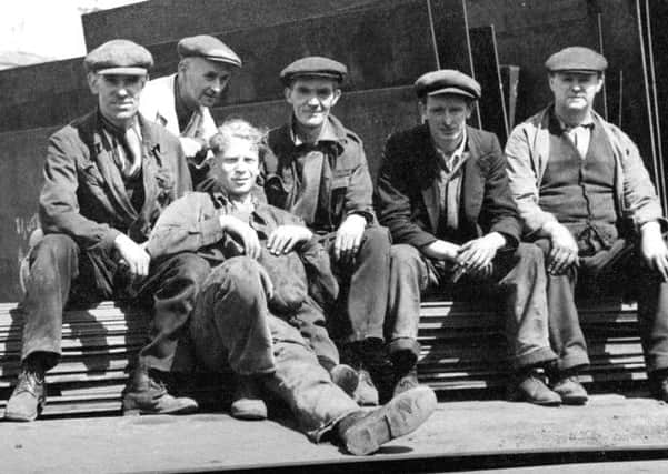 A group of Sunderland shipyard welders, circa 1950 (Sunderland Museum)