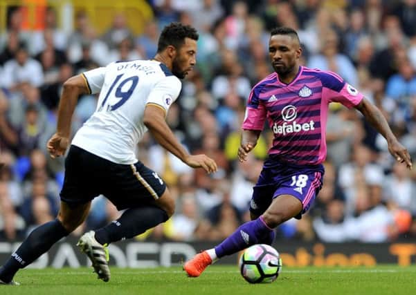 Jermain DEfoe in action at Spurs on Sunday. Picture by FRANK REID