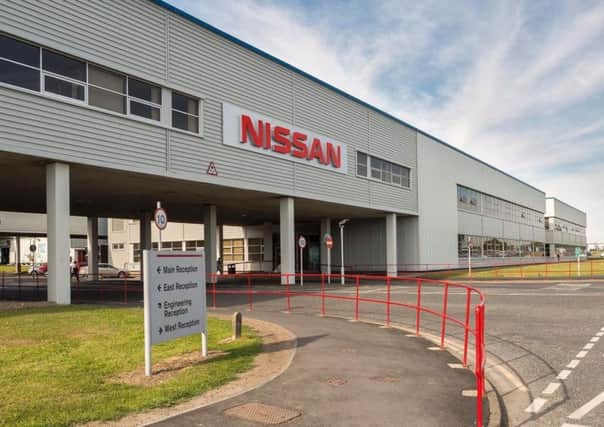 The Nissan plant in Sunderland.