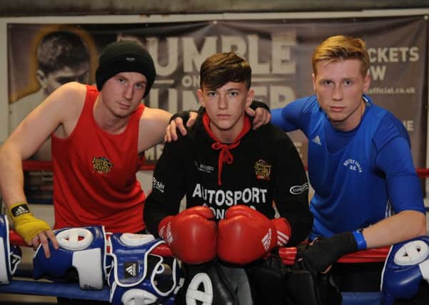 District Youth ABC's North East finalists (left to right): Jamie Atcheson, Michael Harmieson and Dylan Atcheson.