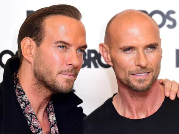 Matt, left, and Luke Goss at the Ham Yard Hotel in London, as '80s boyband Bros are getting back together, more than 20 years after they called it a day.