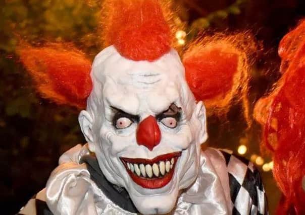 Police had received several reports of someone dressed as a clown jumping out of bushes and scaring children.