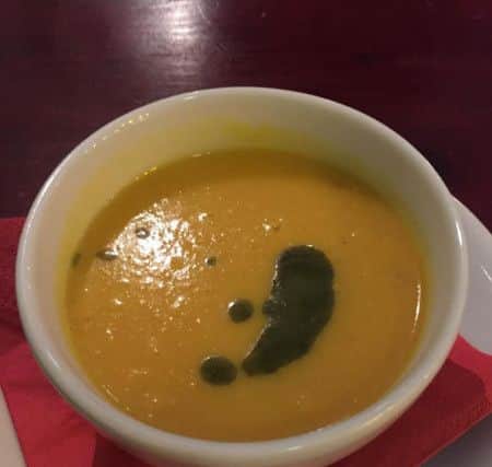 Lentil soup appetiser