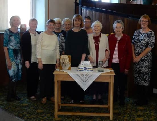 Members of the Womens Auxiliary of Hetton IM Church celebrating thier centenary rally.