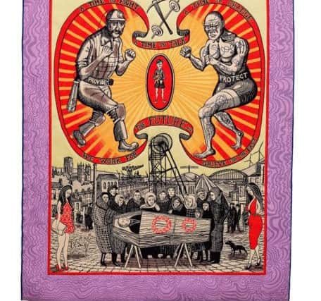 Death of a Working Hero. Courtesy the Artist, Paragon Press and Victoria Miro, London
Â© Grayson Perry. Photography: Stephen White