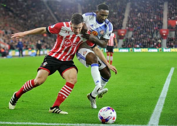 Jermain Defoe in action at Southampton in the EFL Cup