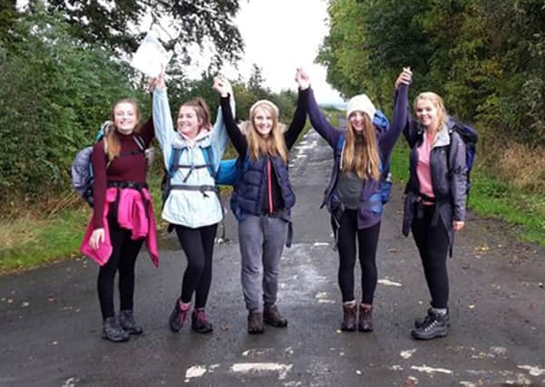 Girls from The Academy at Shotton Hall after havingt completed their Duke of Edinburgh Award.