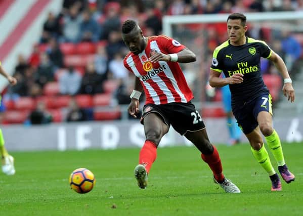 Sunderland defender Lamine Kone in action against Arsenal on Saturday.