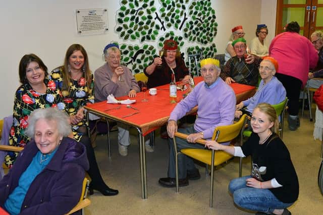 Staff, members and volunteers enjoy the Boxing Day lunch at Age UK, Sunderland. Picture by FRANK REID