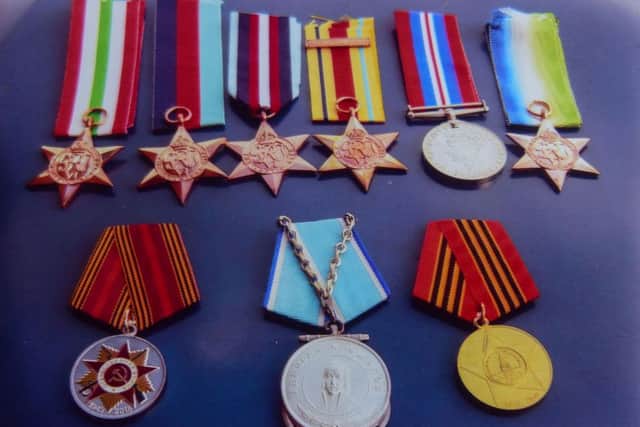 Wartime medals of the late John Brook, of Sunderland.