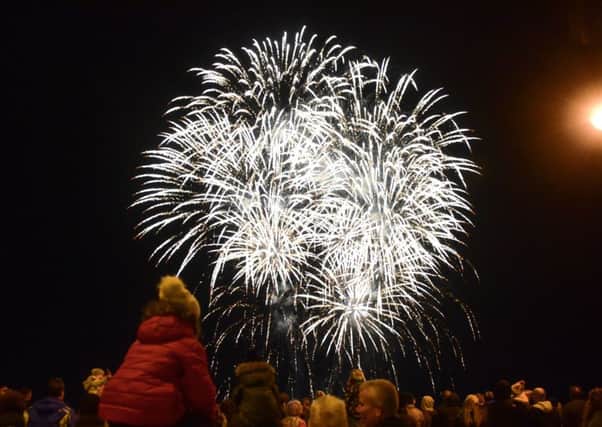 Annual fireworks display at Seaham on Friday night.