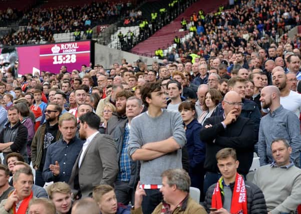 Sunderland fans at West Ham for the recent Premier League game. Picture by Frank Reid