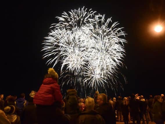 Annual fireworks display in Seaham on Friday night.