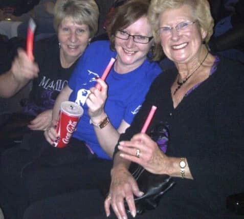 Yvonne Robinson, Anne-Marie Robinson and Monica Allen at a Barry Manilow Concert Manchester 2012.