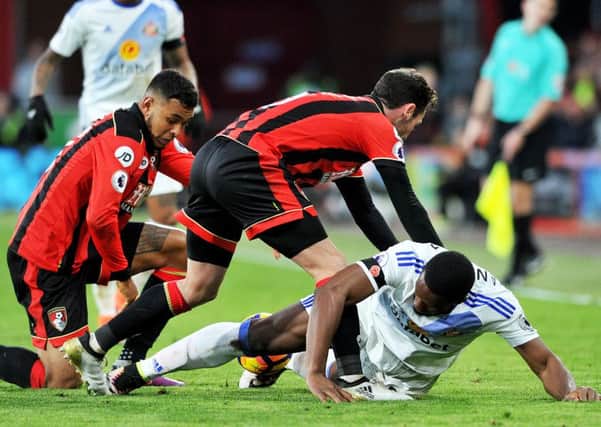 Victor Anichebe battles away at Bournemouth