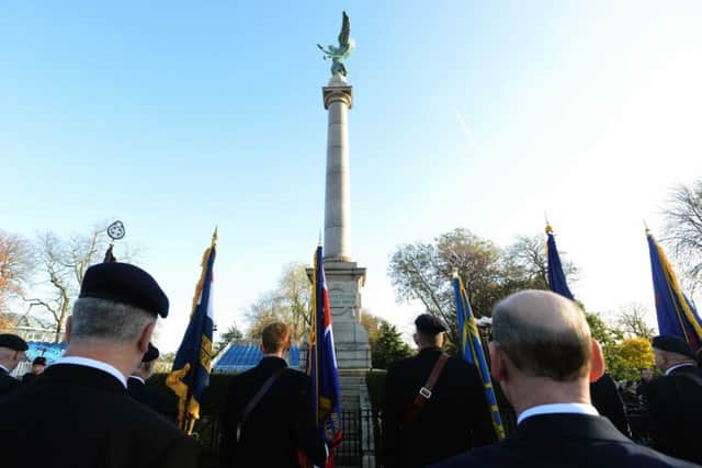 Armistice Day service at Sunderland Cenotaph & War Memorial
