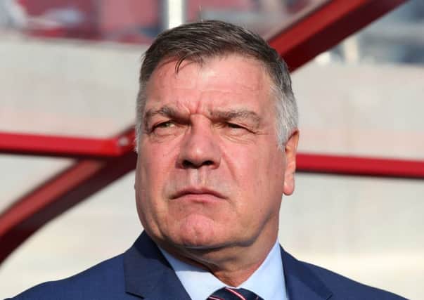 Former England manager Sam Allardyce before the 2018 FIFA World Cup Qualifying match at the City Arena, Trnava. PRESS ASSOCIATION Photo. Picture date: Sunday September 4, 2016. See PA story SOCCER England. Photo credit should read: Nick Potts/PA Wire. RESTRICTIONS: Use subject to FA restrictions. Editorial use only. Commercial use only with prior written consent of the FA. No editing except cropping. Call +44 (0)1158 447447 or see www.paphotos.com/info/ for full restrictions and further information.