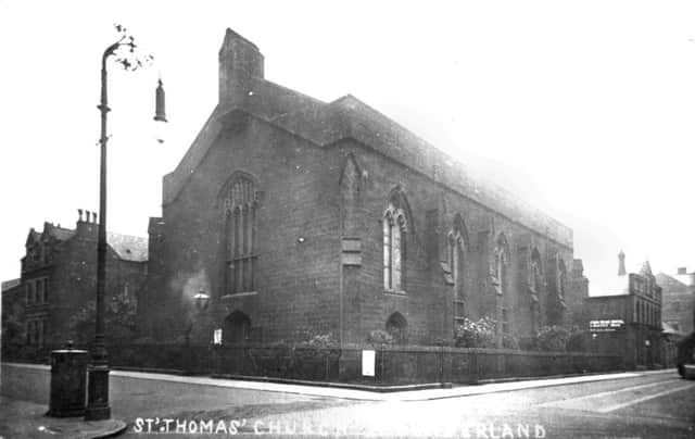 St Thomas's Church which was hit by a German bomb.