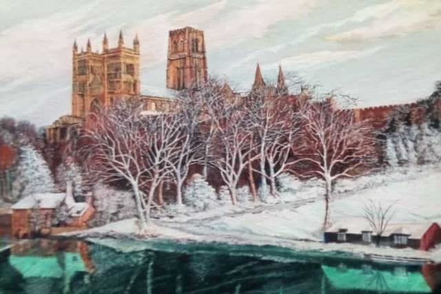 Durham Cathedral was one of Frank Whyman's favourite places to paint.