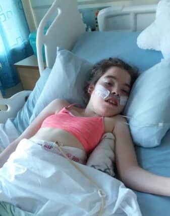 Courtney was admitted to Sunderland Royal Hospital in September this year with pneumonia.