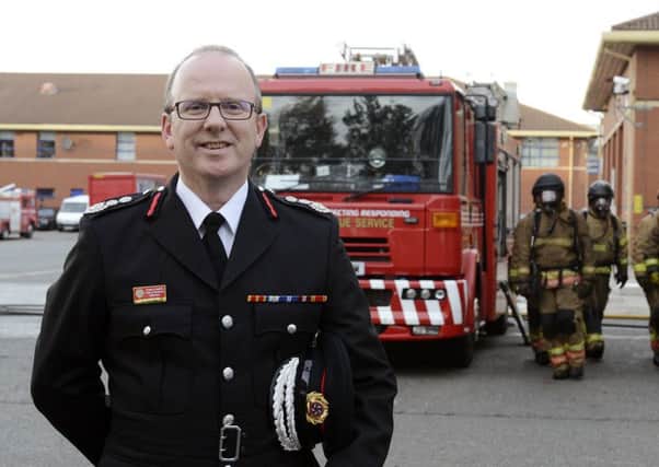 Outgoing chief fire officer of Tyne and Wear Fire and Rescue Service, Tom Capeling.