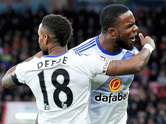 Two up front? Didn't they do well? Jermain Defoe and Victor Anichebe. Picture by FRANK REID