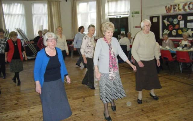 Sunderland Townswomen's Guild members enjoy line dancing at Ewesley Road Methodist Church.