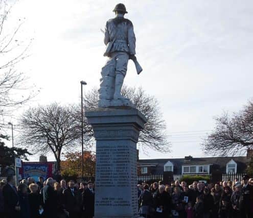 Silksworth War Memorial Remembrance Service was very well attended.