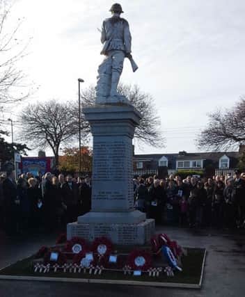 Silksworth War Memorial Remembrance Service was very well attended.