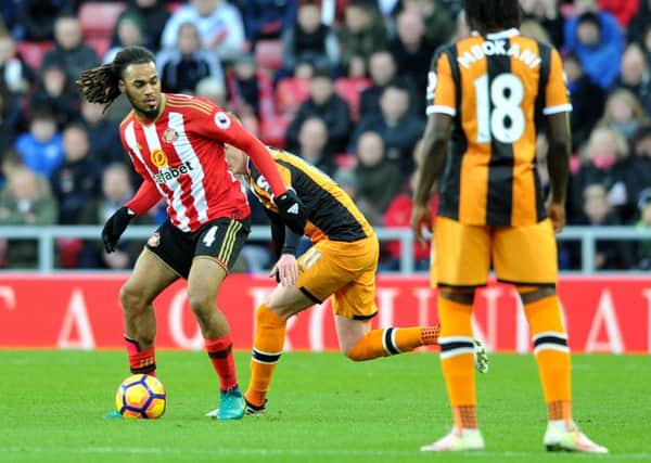 Jason Denayer showed what a good player he is for Sunderland by performing so well against Hull. Picture: Frank Reid.