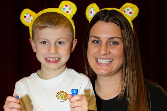 Pudsey ears everywhere for Children in Need at New Silksworth Academy.