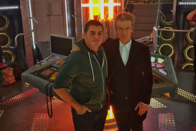 Rob Ritchie with 12th Doctor Peter Capaldi