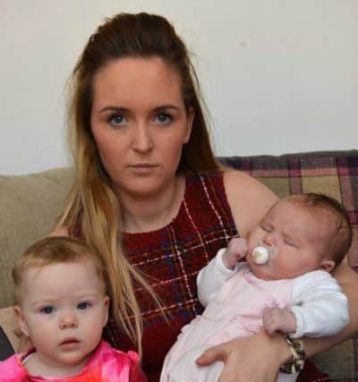 Amy Agnew with daughters Scarlett and  Esmae.