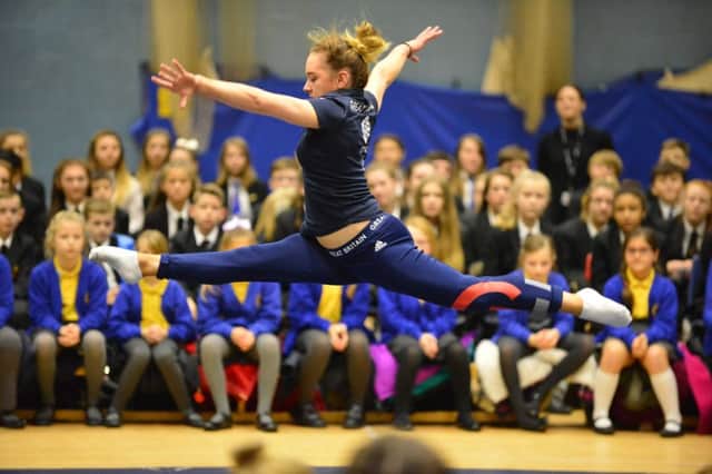 Olympian Amy Tinkler visits Sandhill View Academy