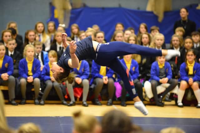 Olympian Amy Tinkler visits Sandhill View Academy