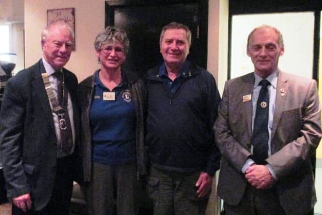 Sunderland Lions Club welcomed Loretta and Brian Whitfield from Canada, with Sunderland president Peter Fielding, left, and vice-district-governor Malcolm Hogg.