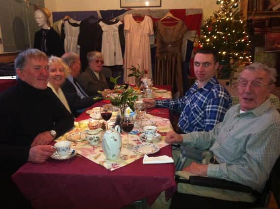 Visually impaired group from South Tyneside enjoying Christmas Tea at the Donnison School.