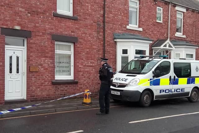 A cordon has been put in place on Poplar Street while police inquiries are carried out.