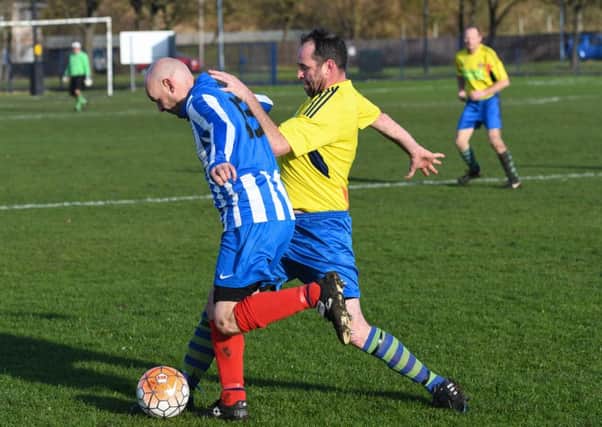 Ryhope Foresters (yellow shirts) battle against Hartlepool Touchdown in a recent Premier Division clash