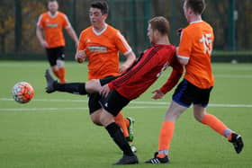 Westmount (red) take on TC in the Sunderland Sunday League recently