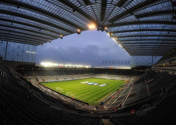 Newcastle United's ground, St James's Park.