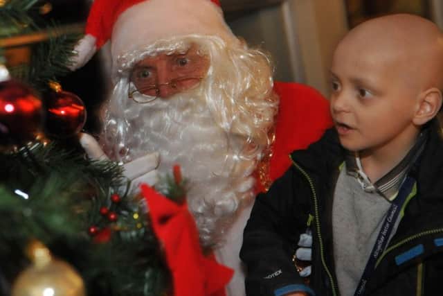 Bradley Lowery meets Santa at the Christmas lights switch-on in Durham