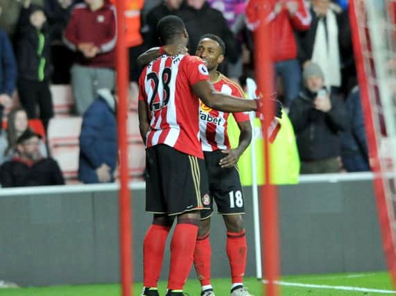 Victor Anichebe and Jermain Defoe will lead the line for Sunderland today.